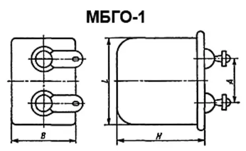МБГО-1 160в 2 мкф фото 3